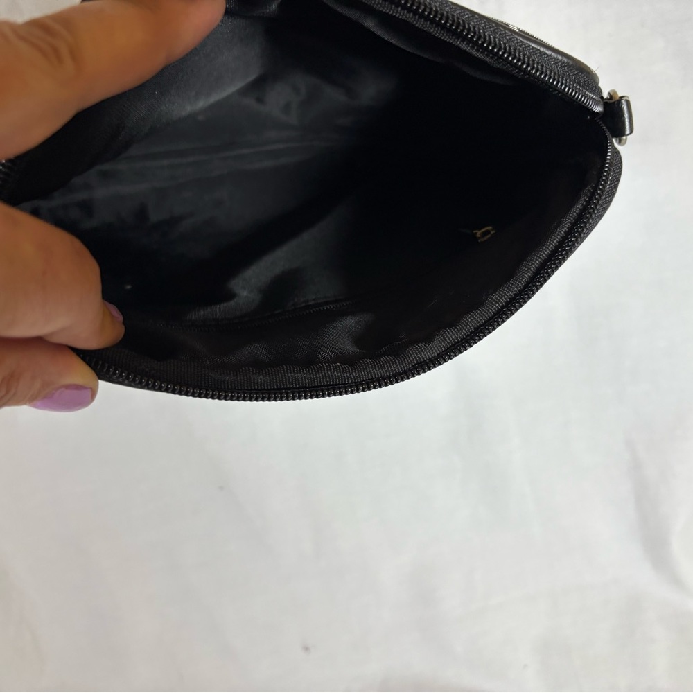 Chic Black And Silver Patterned Pouch - image 5